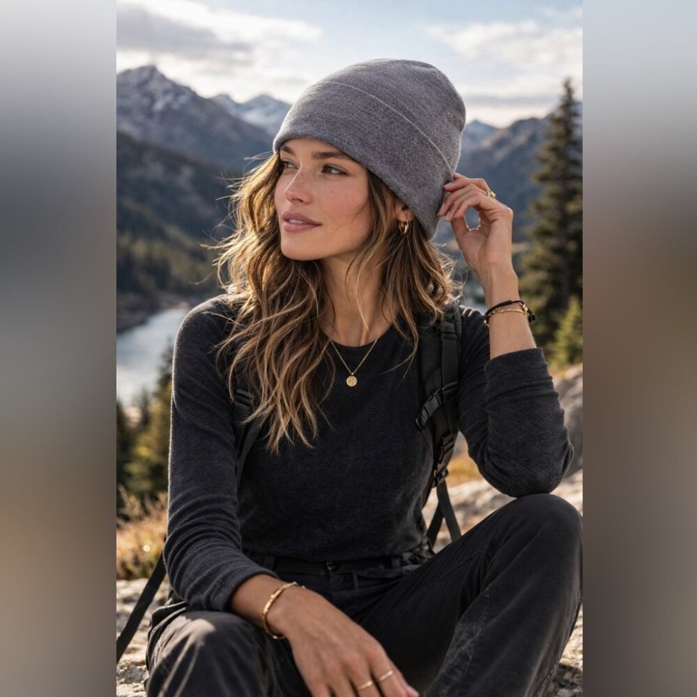 Icebreaker Merino Wool Beanie Gorp OS Unisex Outdoor Winter Minimalist